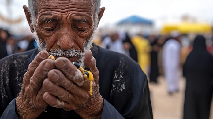 u6217379899_imagine_prompt_Extreme_close-up_of_an_elderly_pil_1aca7098-4c0c-4199-8d84-0c48ea22f624_3 دعاء يوم التروية