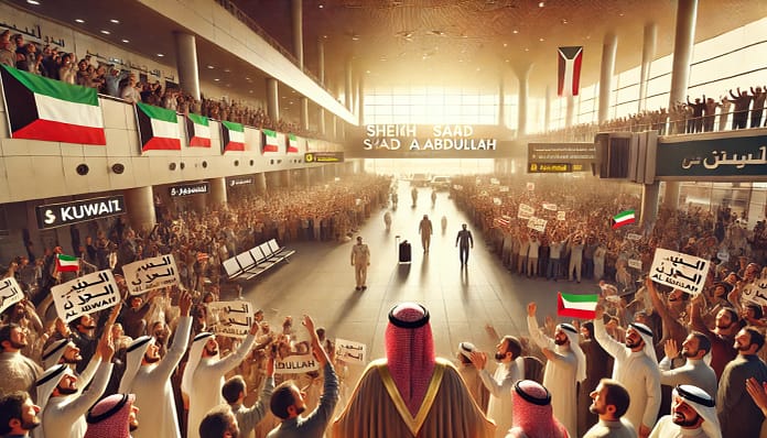 عودة الفنان عبدالله الرويشد إلى الكويت بعد رحلة علاج في ألمانيا استقبال جماهيري للفنان عبدالله الرويشد في مطار الشيخ سعد العبد الله بعد عودته من رحلة علاج في ألمانيا، بحضور عدد من الشخصيات الفنية البارزة.